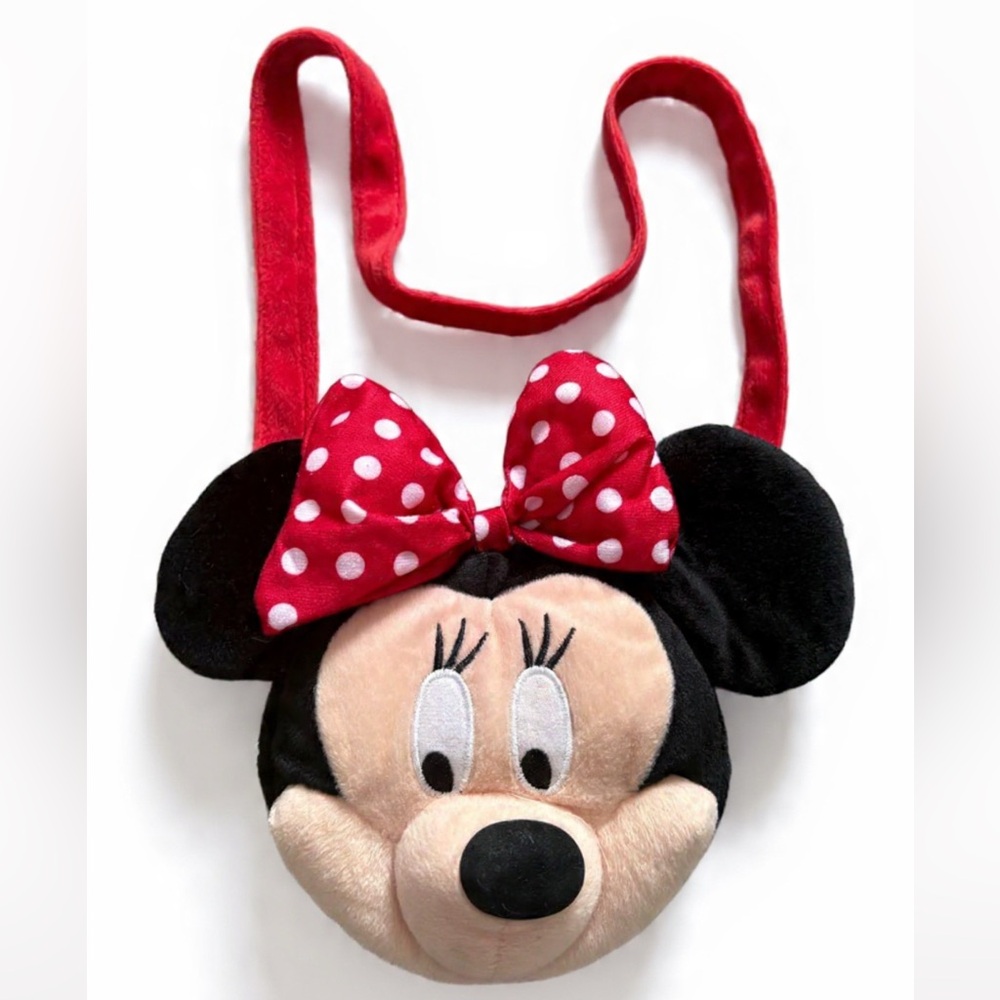 🍓 2/40 | Disney Minnie Mouse Purse 2014 stuffed has purse in back